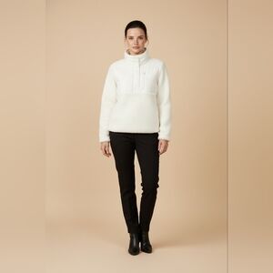 Women's White Sherpa Fleece Jacket